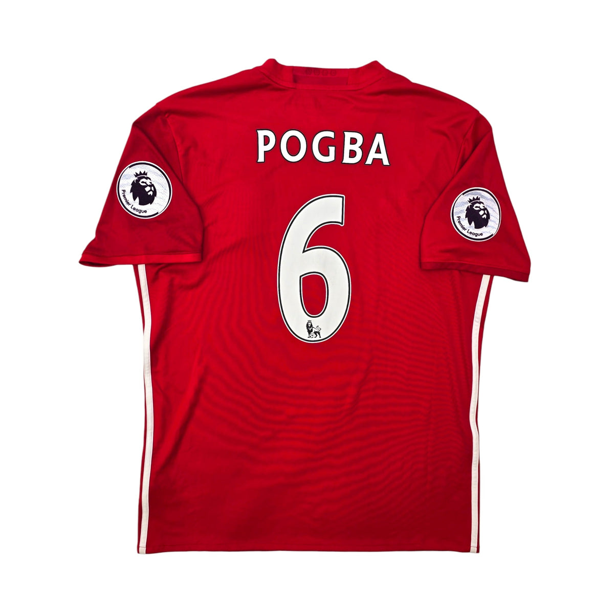 2016/17 Manchester United Home Football Shirt (L) Adidas 6 Pogba - Football Finery - FF303973
