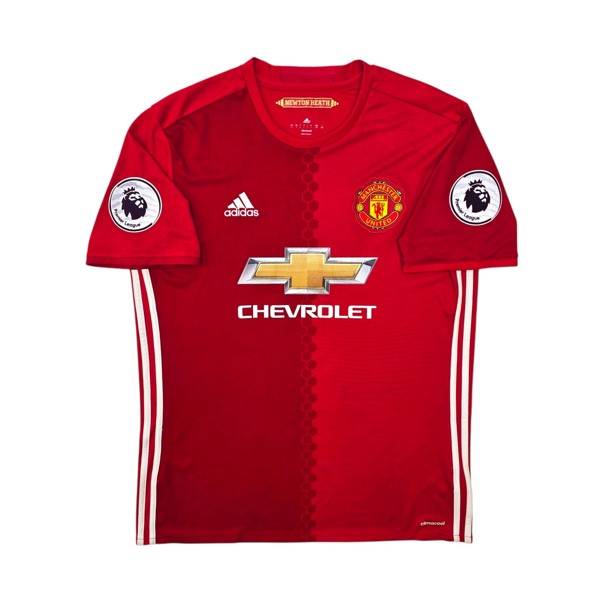 2016/17 Manchester United Home Football Shirt (L) Adidas 6 Pogba - Football Finery - FF303973