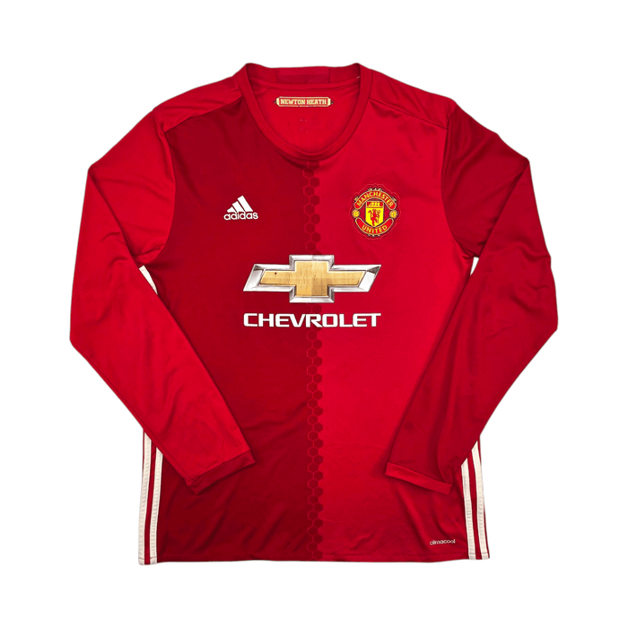 2016/17 Manchester United Home Football Shirt (M) Adidas #9 Ibrahimovic - Football Finery - FF300374