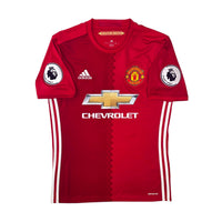 2016/17 Manchester United Home Football Shirt (S) Adidas 19 Rashford - Football Finery - FF304415