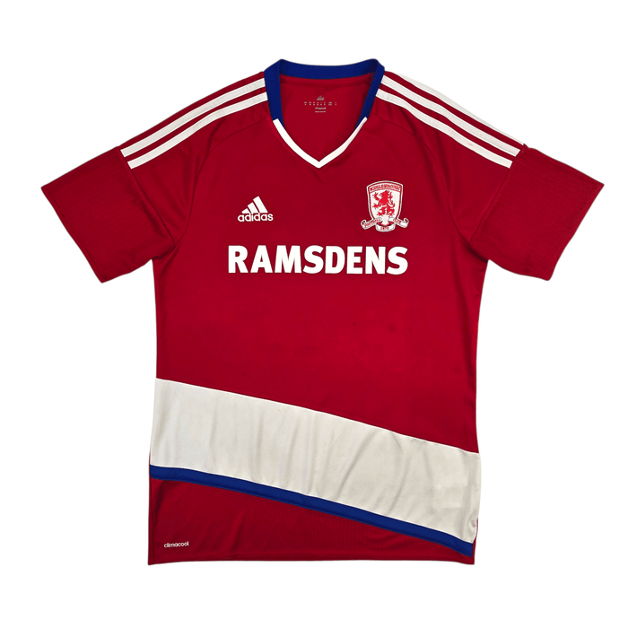2016/17 Middlesbrough Home Football Shirt (M) Adidas 19 Downing - Football Finery - FF302899