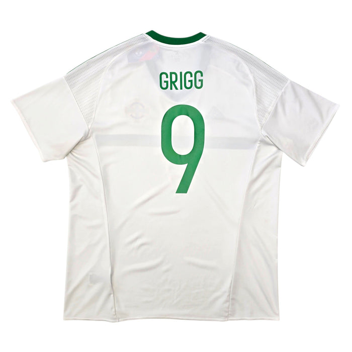 2016/17 Northern Ireland Away Football Shirt (XL) Adidas #9 Grigg - Football Finery - FF307090A
