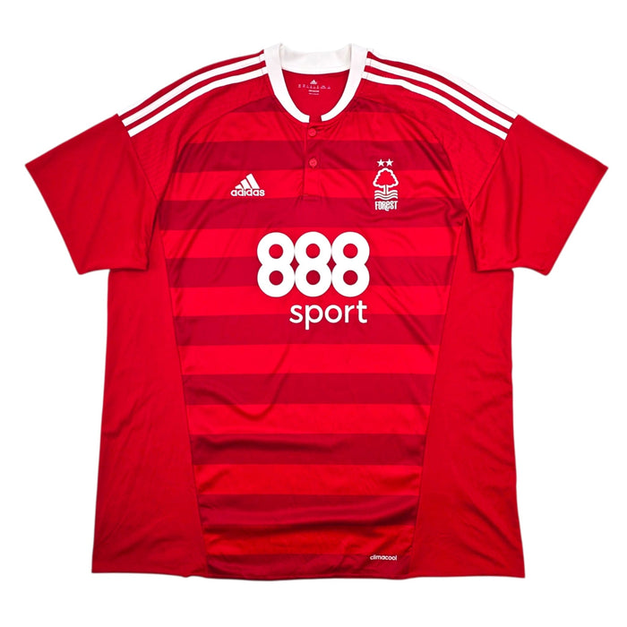 2016/17 Nottingham Forest Home Football Shirt (2XL) Adidas 9 Assombalonga - Football Finery - FF305496