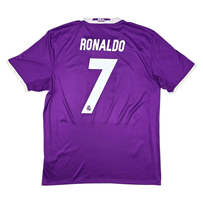 2016/17 Real Madrid Away Football Shirt (L) Adidas 7 Ronaldo - Football Finery - FF302464