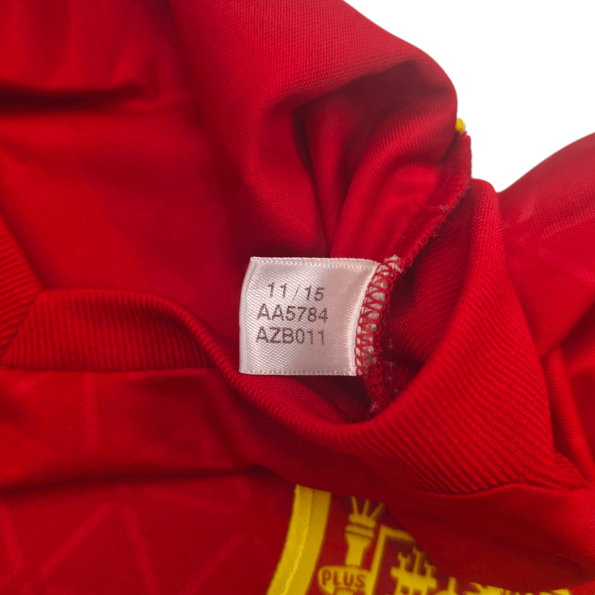 2016/17 Spain Home Football Shirt (L) Adidas 6 A.Iniesta - Football Finery - FF303665