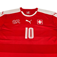 2016/17 Switzerland Home Football Shirt (L) Puma 10 Xhaka - Football Finery - FF302867