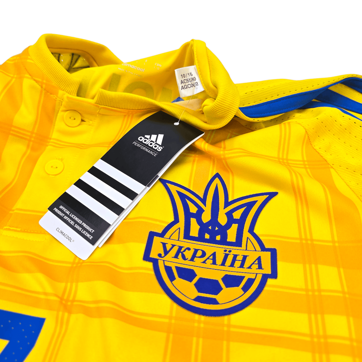 2016/17 Ukraine Home Football Shirt (L) Adidas 7 Yarmolenko (BNWTs) - Football Finery - FF302259