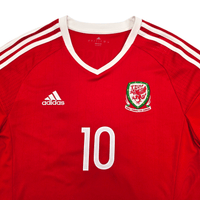 2016/17 Wales Home Football Shirt (L) Adidas 10 Ramsey - Football Finery - FF303393