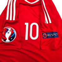 2016/17 Wales Home Football Shirt (L) Adidas 10 Ramsey - Football Finery - FF303393