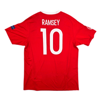 2016/17 Wales Home Football Shirt (L) Adidas 10 Ramsey - Football Finery - FF303393