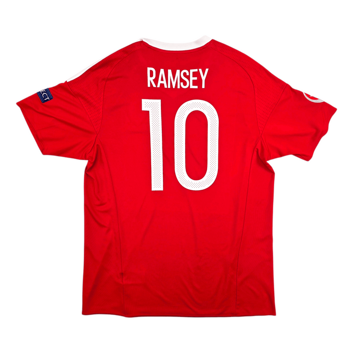 2016/17 Wales Home Football Shirt (L) Adidas 10 Ramsey - Football Finery - FF303393