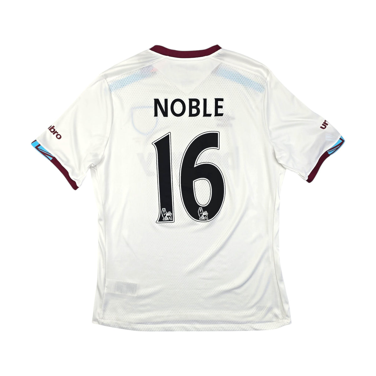 2016/17 West Ham United Away Football Shirt (XL) Umbro #16 Noble - Football Finery - FF204334