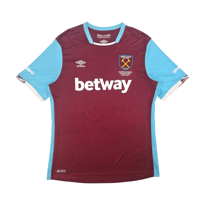 2016/17 West Ham United Home Football Shirt (XL) Umbro 30 Antonio - Football Finery - FF300453