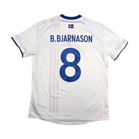 2016/18 Iceland Away Football Shirt (L) Errea 8 B. Bjarnason - Football Finery - FF304289
