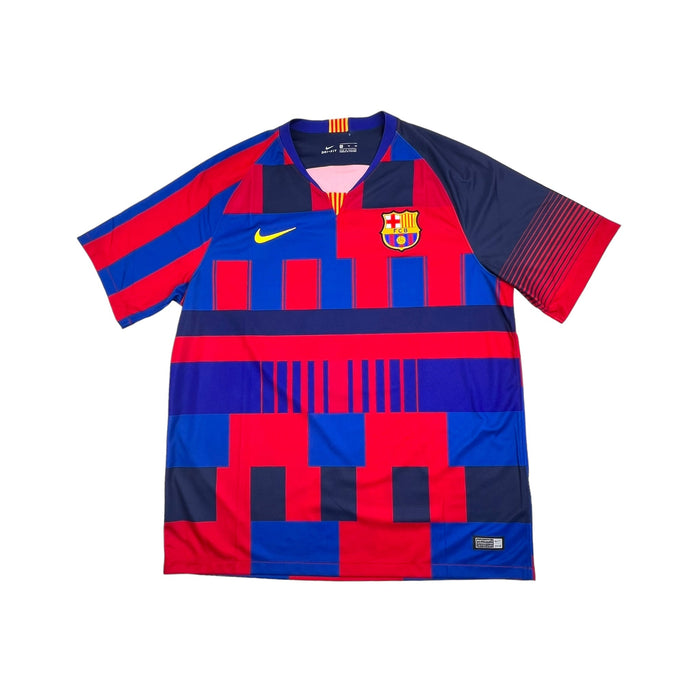 2017/18 Barcelona 'Anniversary Mash - Up' Football Shirt (XL) Nike #10 Messi - Football Finery - FF203491