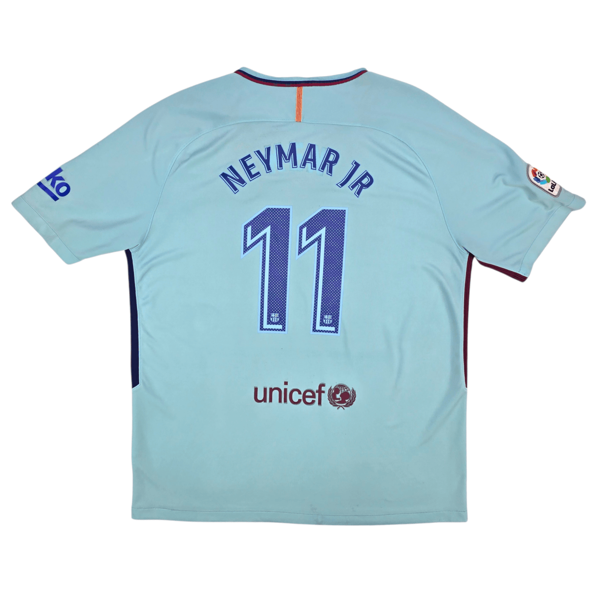 2017/18 Barcelona Away Football Shirt (2XL) Nike 11 Neymar Jr. - Football Finery - FF302904