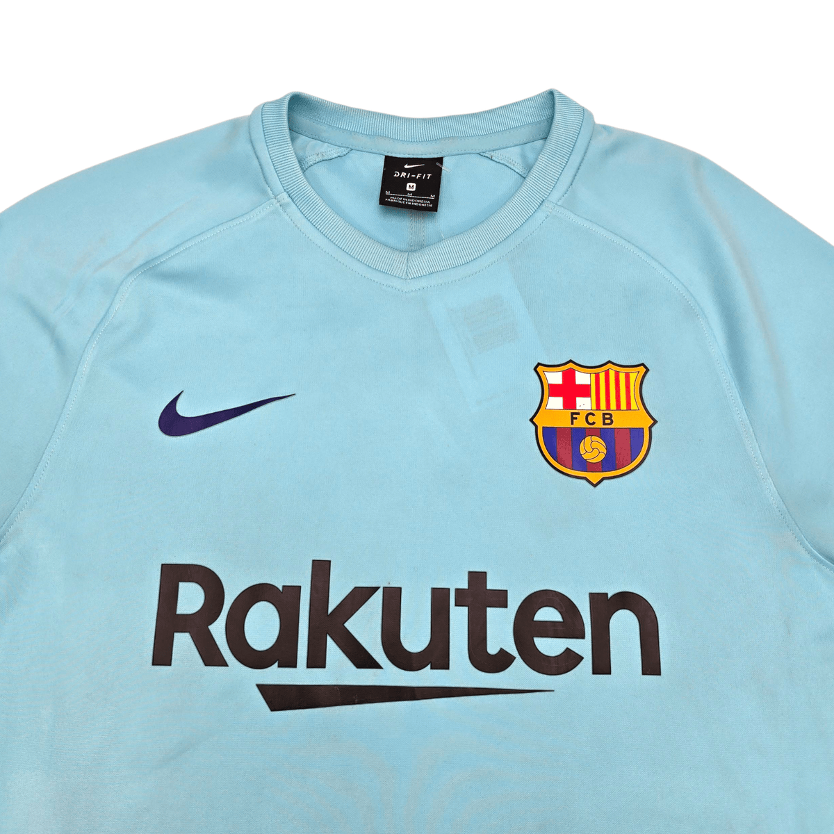 2017/18 Barcelona Away Football Shirt (M) Nike 10 Messi - Football Finery - FF302474