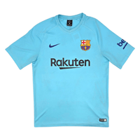 2017/18 Barcelona Away Football Shirt (M) Nike 10 Messi - Football Finery - FF302474
