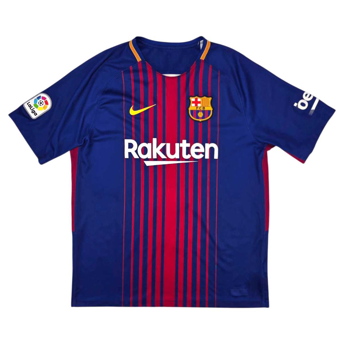 2017/18 Barcelona Home Football Shirt (M) Nike 8 Iniesta - Football Finery - FF302357