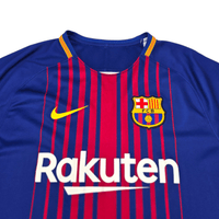 2017/18 Barcelona Home Football Shirt (M) Nike 8 Iniesta - Football Finery - FF302357