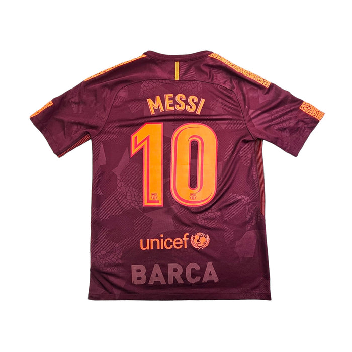 2017/18 Barcelona Third Football Shirt (M) Nike #10 Messi - Football Finery - FF203698