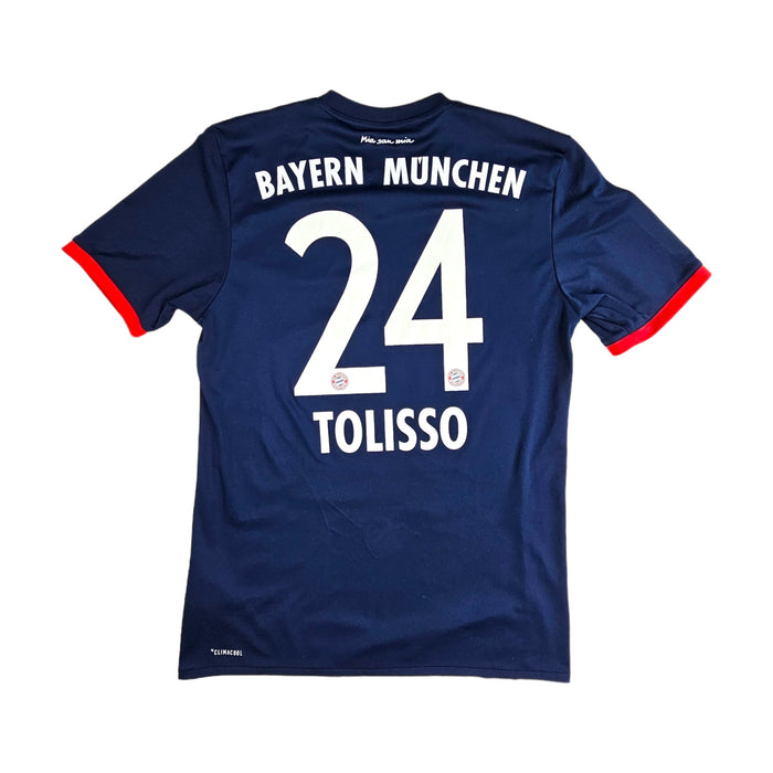 2017/18 Bayern Munich Away Football Shirt (S) Adidas #24 Tolisso - Football Finery - FF202599