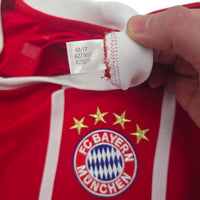 2017/18 Bayern Munich Home Football Shirt (XL) Adidas 24 Tolisso - Football Finery - FF304724