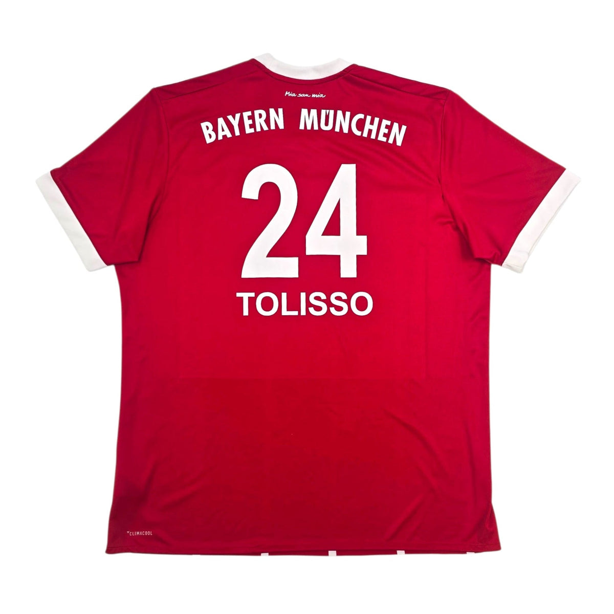 2017/18 Bayern Munich Home Football Shirt (XL) Adidas 24 Tolisso - Football Finery - FF304724