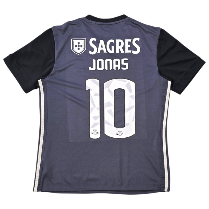 2017/18 Benfica Away Football Shirt (M) Adidas 10 Jonas - Football Finery - FF305874