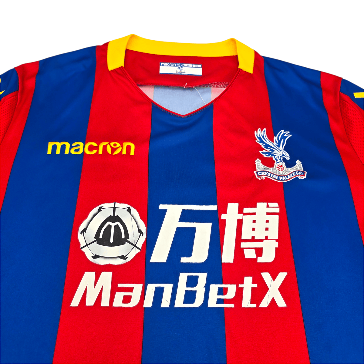2017/18 Crystal Palace Home Football Shirt (2XL) Macron 7 Cabaye - Football Finery - FF303064