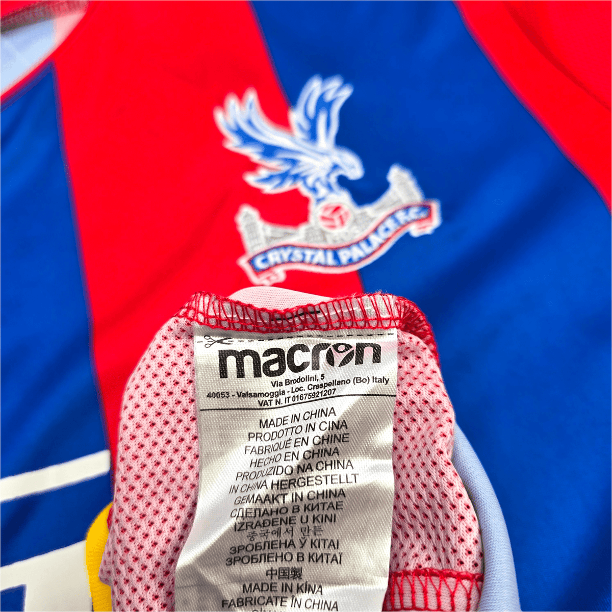 2017/18 Crystal Palace Home Football Shirt (2XL) Macron 7 Cabaye - Football Finery - FF303064
