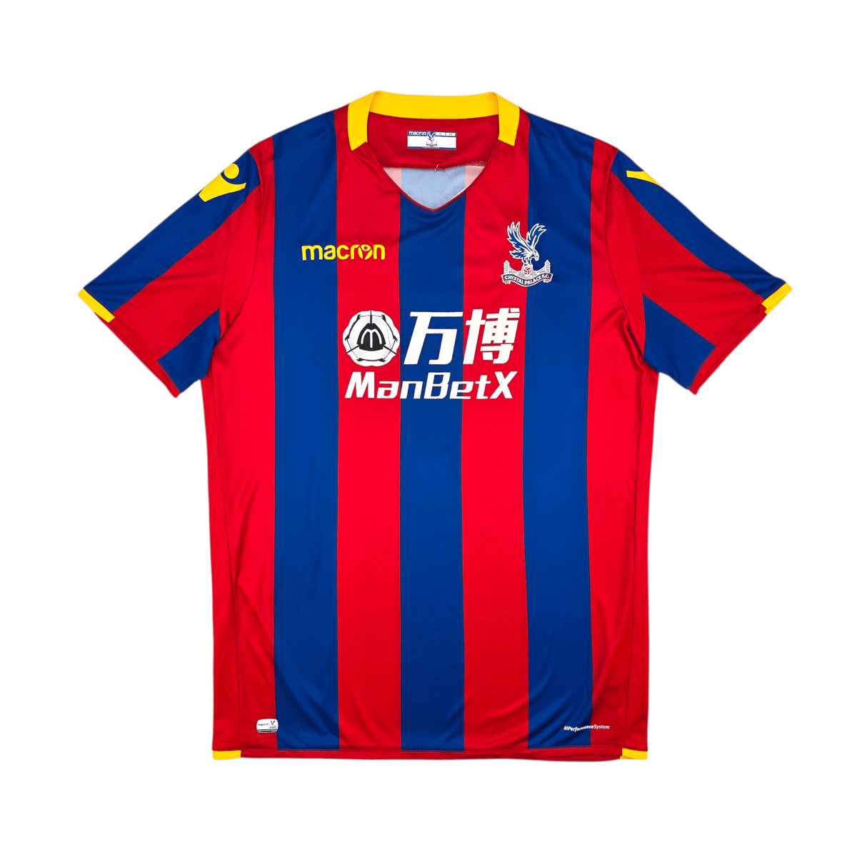 2017/18 Crystal Palace Home Football Shirt (2XL) Macron 7 Cabaye - Football Finery - FF303064