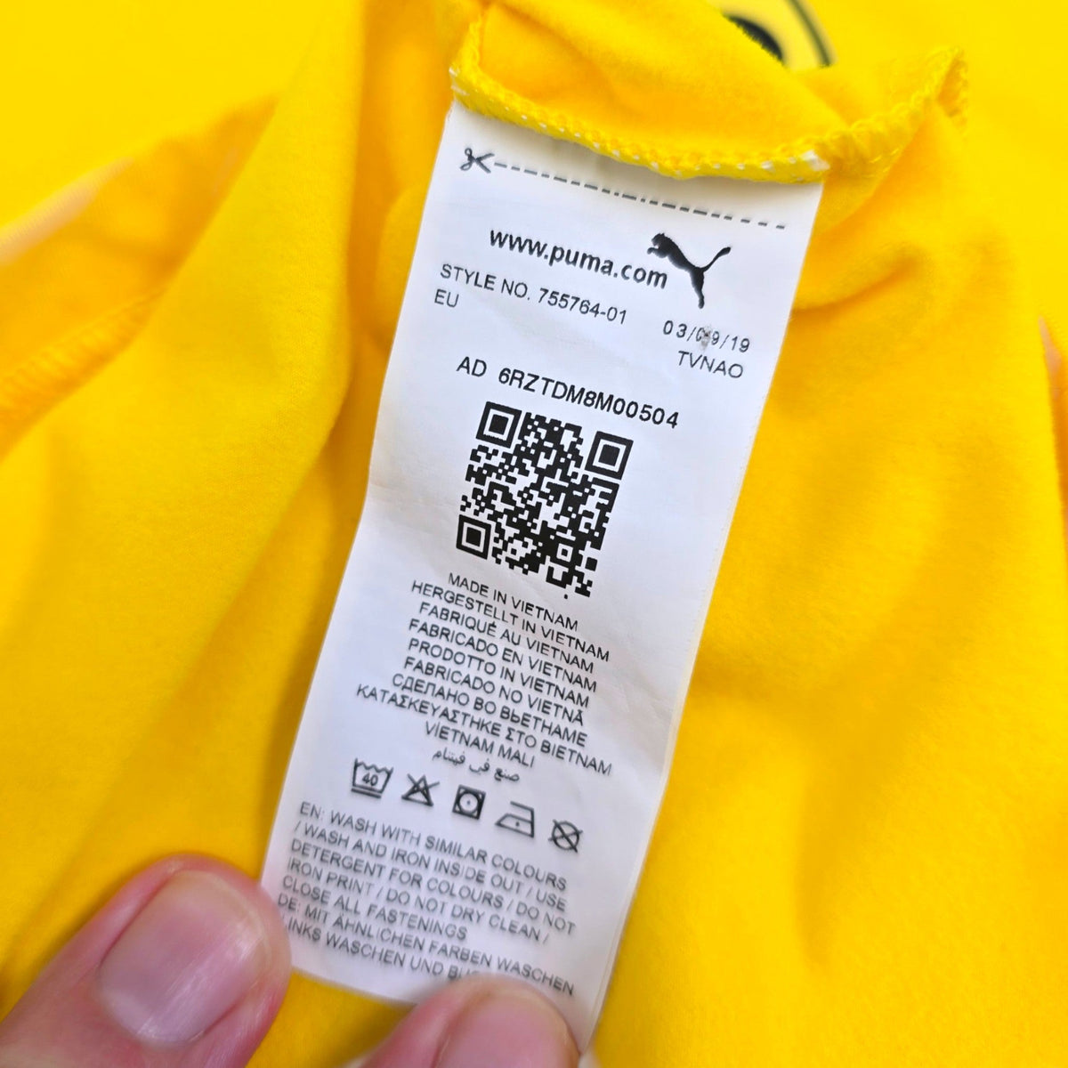 2017/18 Dortmund Training Top (L) Puma - Football Finery - FF307187