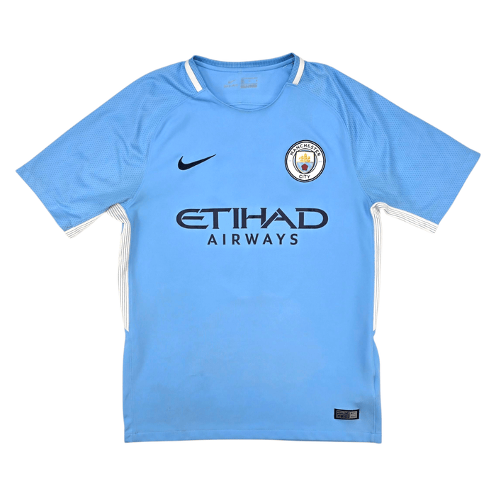 2017/18 Manchester City Home Football Shirt (M) Nike 17 De Bruyne - Football Finery - FF302662