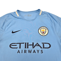 2017/18 Manchester City Home Football Shirt (M) Nike 17 De Bruyne - Football Finery - FF302662