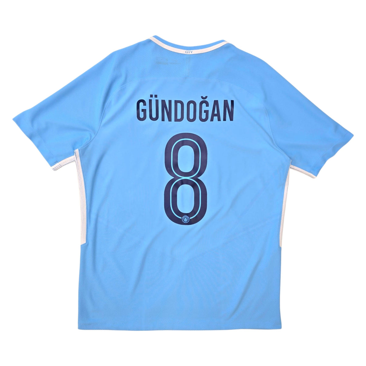 2017/18 Manchester City Home Football Shirt (XL) Nike 8 Gundogan (Player Version) - Football Finery - FF306091
