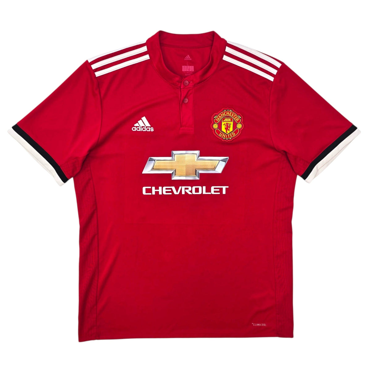 2017/18 Manchester United Home Football Shirt (L) Adidas 6 Pogba - Football Finery - FF304421