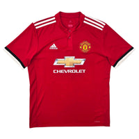2017/18 Manchester United Home Football Shirt (L) Adidas 6 Pogba - Football Finery - FF304421