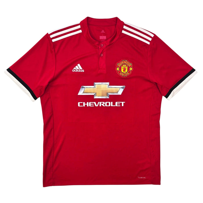 2017/18 Manchester United Home Football Shirt (L) Adidas 6 Pogba - Football Finery - FF304421