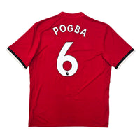 2017/18 Manchester United Home Football Shirt (L) Adidas 6 Pogba - Football Finery - FF304421