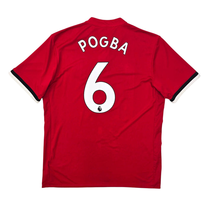 2017/18 Manchester United Home Football Shirt (L) Adidas 6 Pogba - Football Finery - FF304421