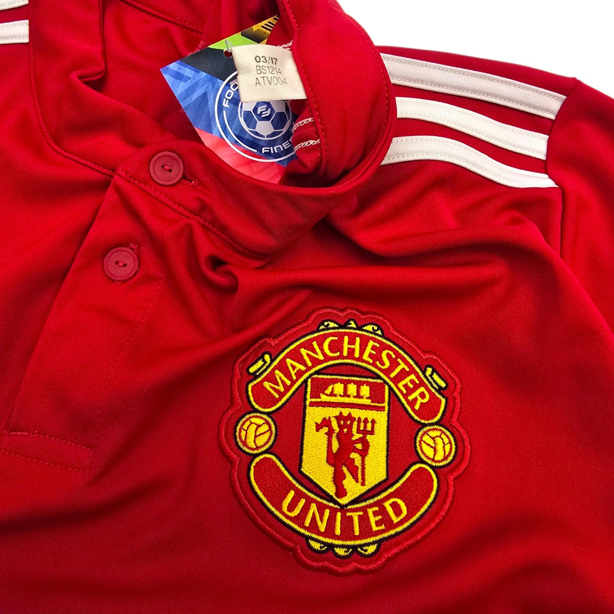 2017/18 Manchester United Home Football Shirt (L) Adidas 6 Pogba - Football Finery - FF304421