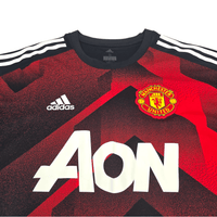 2017/18 Manchester United Training Top Football Shirt (S) Adidas - Football Finery - FF303258