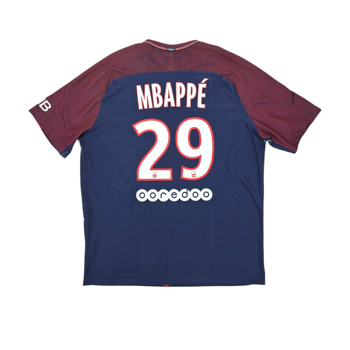 2017/18 PSG Home Football Shirt (XL) Nike #29 Mbappé (Player Version) - Football Finery - FF203941