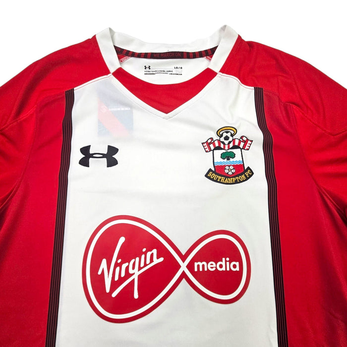 2017/18 Southampton Home Football Shirt (L) Under Armour - Football Finery - FF203315