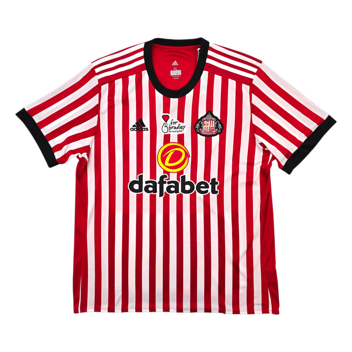 2017/18 Sunderland Home Football Shirt (XL) Adidas (BNWTs) - Football Finery - FF302260