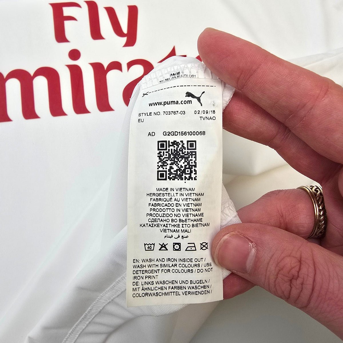 2018/19 AC Milan Away Football Shirt (XL) Puma - Football Finery - FF304040
