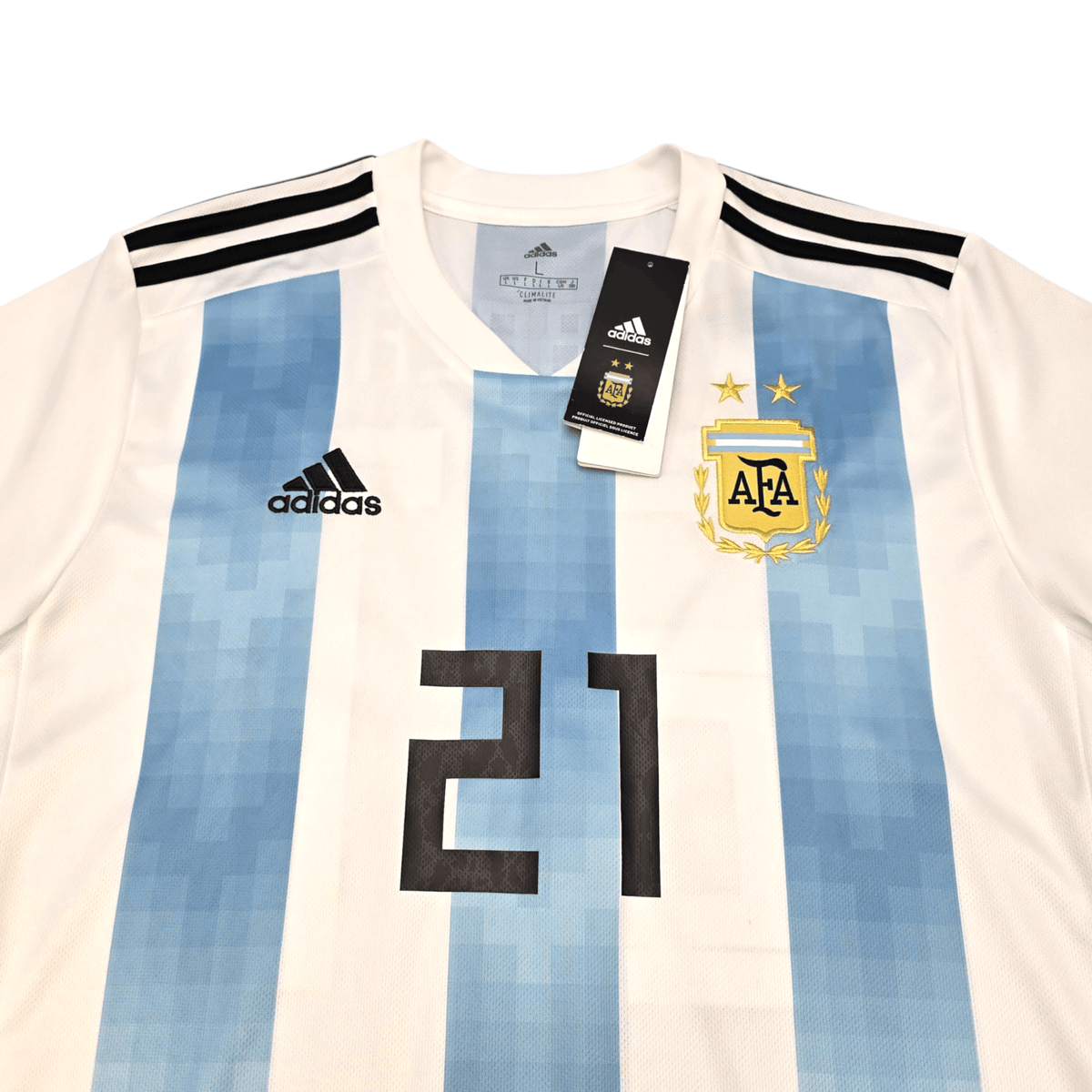 2018/19 Argentina Home Football Shirt (L) Adidas 21 Dybala (BNWTs) - Football Finery - FF302359