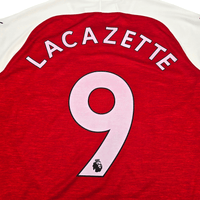 2018/19 Arsenal Home Football Shirt (L) Puma 9 Lacazette - Football Finery - FF302768