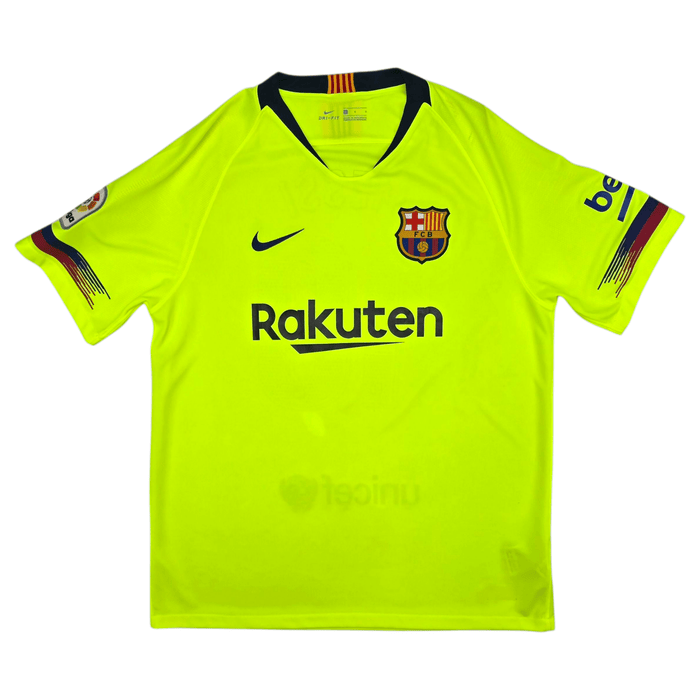 2018/19 Barcelona Away Football Shirt (L) Nike 10 Messi - Football Finery - FF301658
